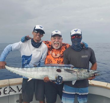 nice wahoo on SeaWolf in Tahiti