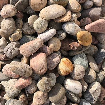 Smooth, multi-colored stones ideal for creating natural, calming aesthetics