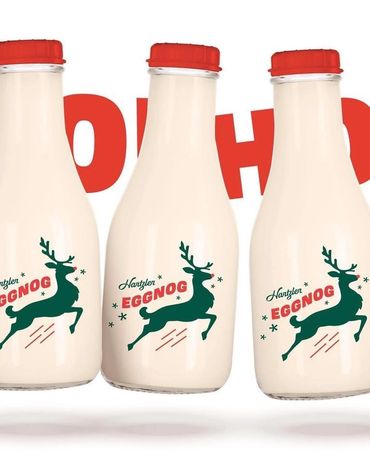Hartzler Eggnog is a holiday favorite. Made with fresh whole milk, this eggnog will be