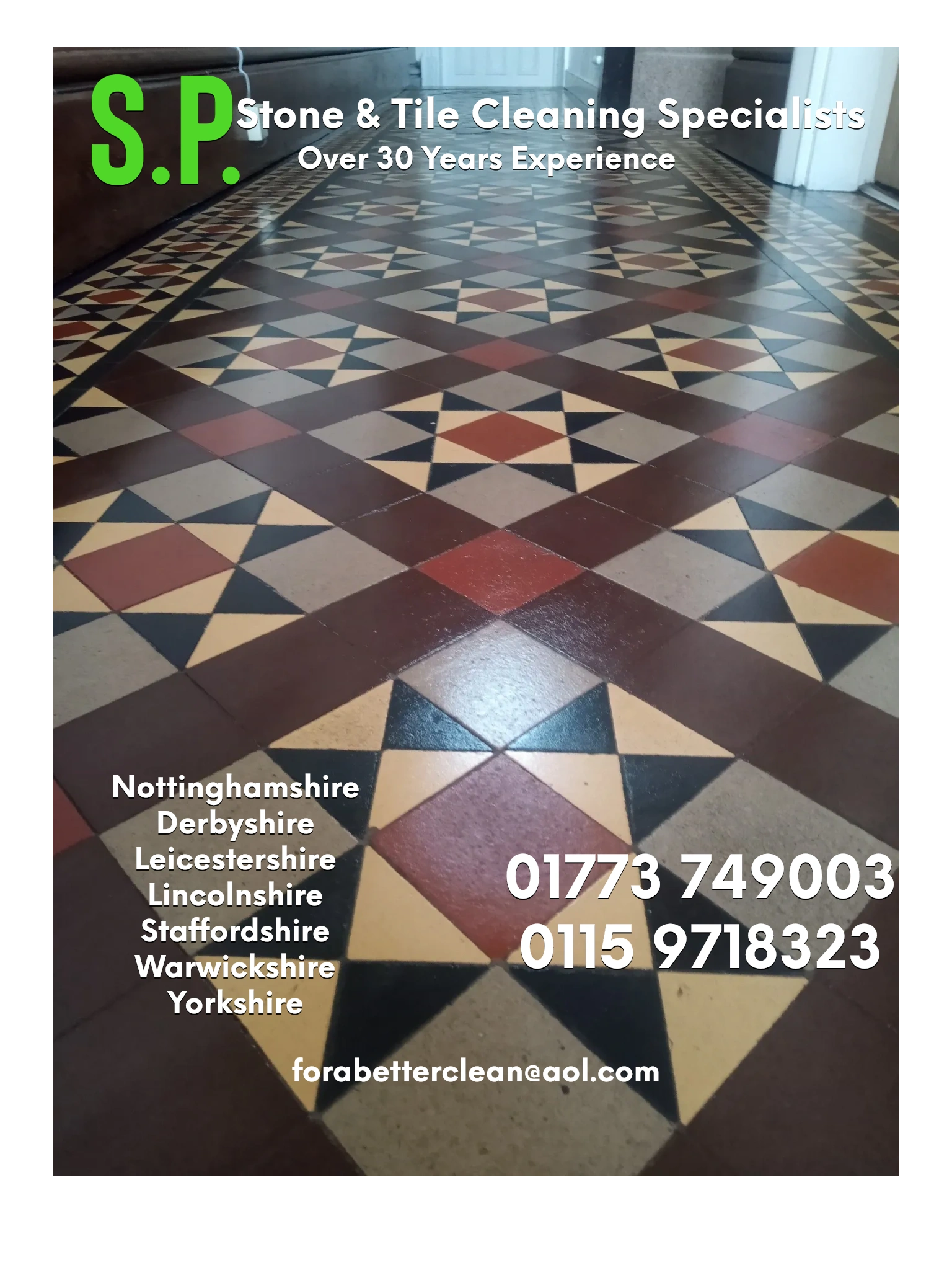 stone and tile floor cleaning services Nottinghamshire Derbyshire Warwickshire Leicestershire