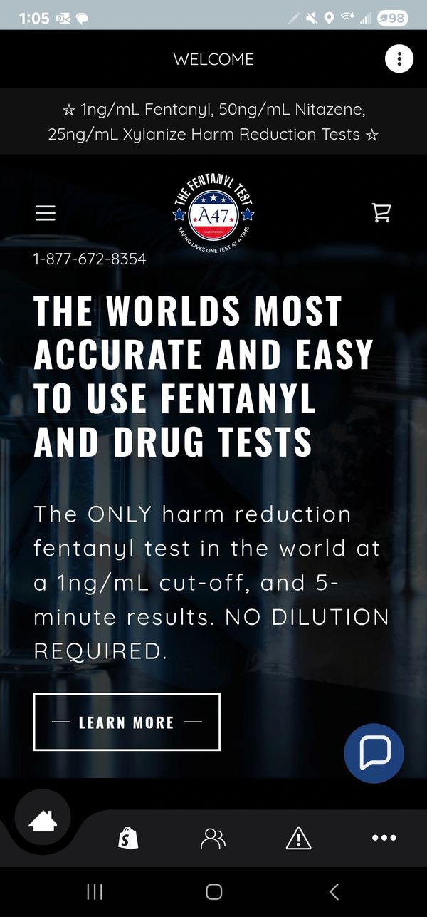 Nitazene test, fentanyl test, xylazine test, Benzodiazepines test, 4 panel harm reduction test