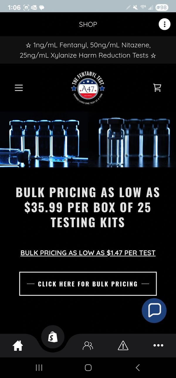 Nitazene test, fentanyl test, xylazine test, Benzodiazepines test, 4 panel harm reduction test