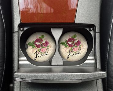 Be kind car coasters