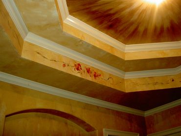 Ceiling designs with detailings and flower patterns 