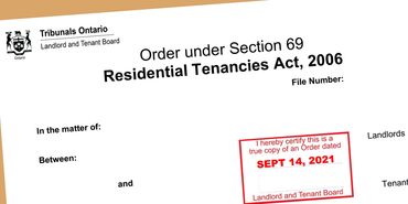 Claims in Landlord and Tenant Board: Eviction notice; Ending tenancy; Unlawful rent increase