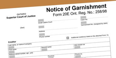 Unpaid accounts for goods or services sold and delivered; Unpaid loans; NSF cheques; Property damage