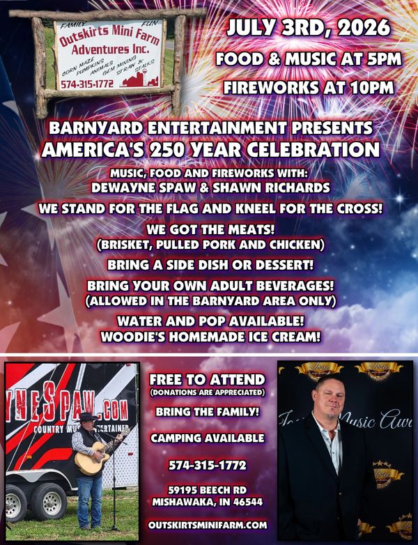 A flyer for a show and gathering on July 3rd, 2026!
