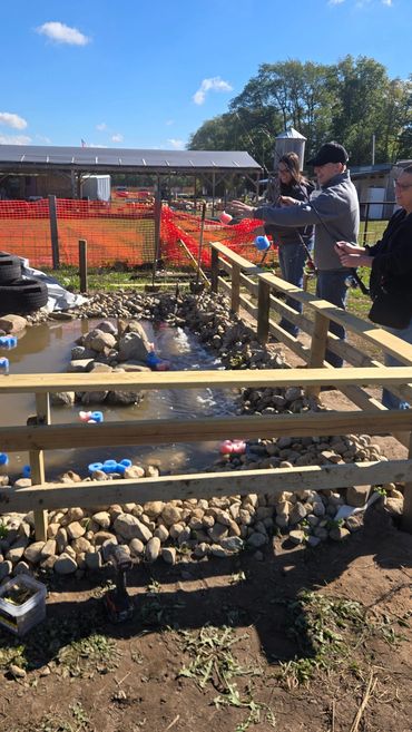 The new fishing hole attraction in Mishawaka.