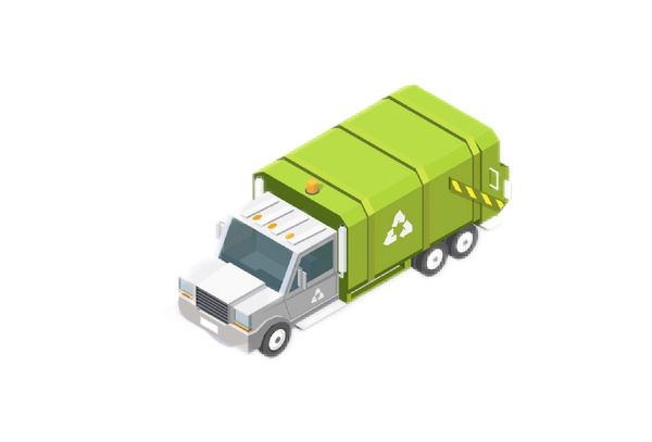 Junk collection truck dmg waste, bournemouth