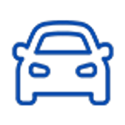 car outline in blue