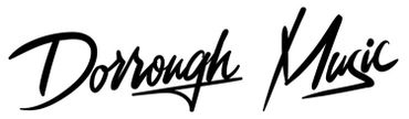 Stylized handwritten logo reading 'Dorrogh Music' in black ink.