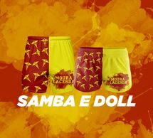 Samba e shorts doll atlética universidade faculdade atlética festa tusca estampa digital sublimação