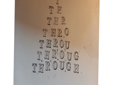 Pyramid writing to help spelling