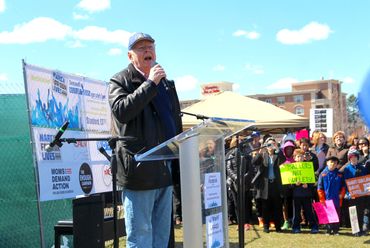 City of Stamford Mayor David Martin at Stamford March for Our Lives 2018