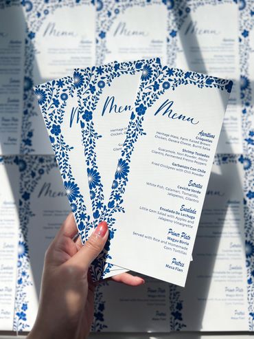 Menus with Decorative Border