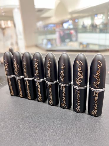 Engraved MAC Lipsticks for Bridesmaid Gifting