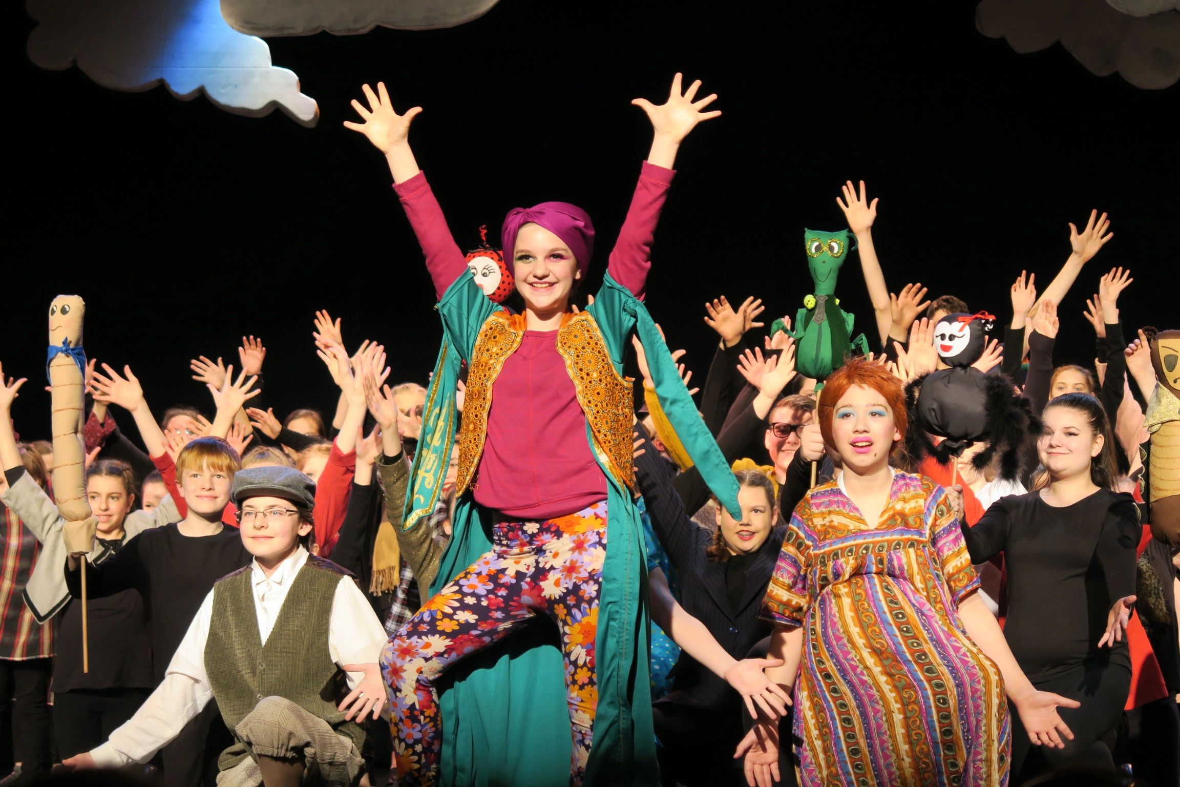 The cast of “James and the Giant Peach Jr” April 2019