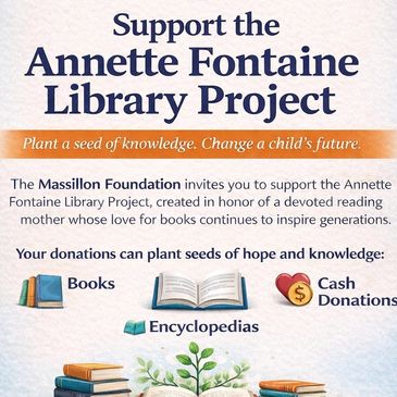 Support the Annette Fontaine Library Project to inspire children's futures through books and donations.