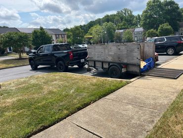 Hauling sand and bricks