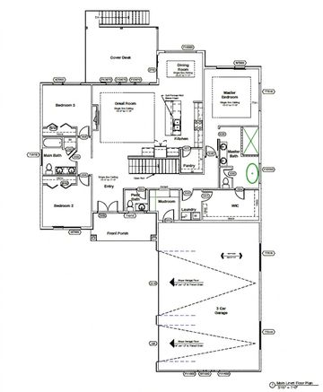 Davis Homes Plan from MinAko Homes. Single level Custom Home.