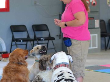 Cheryl Kubista with some students