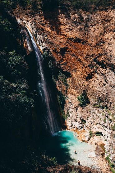 waterfall on santiago apoala oaxaca