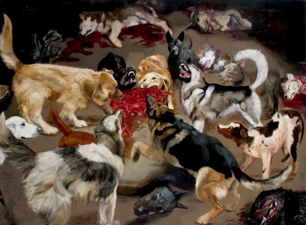 jauría de perros. Salvador Diaz