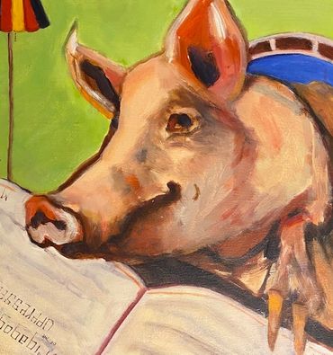16" x 16" Oil on board.  $350.00
