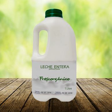 Leche entera pasteurizada 1 litro - orgánica