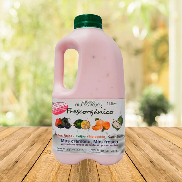 Yogurt de Frutos Rojos Natural de 1 litro
