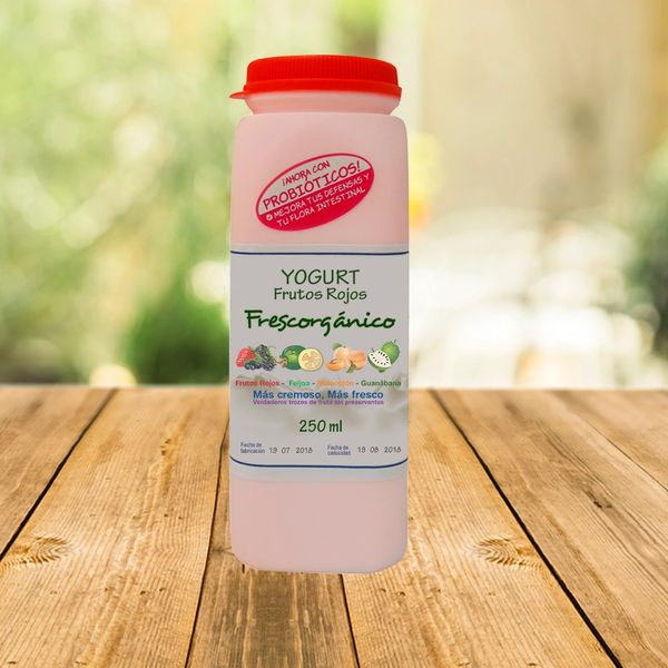 Yogur de Frutos Rojos Natural de 250 ml