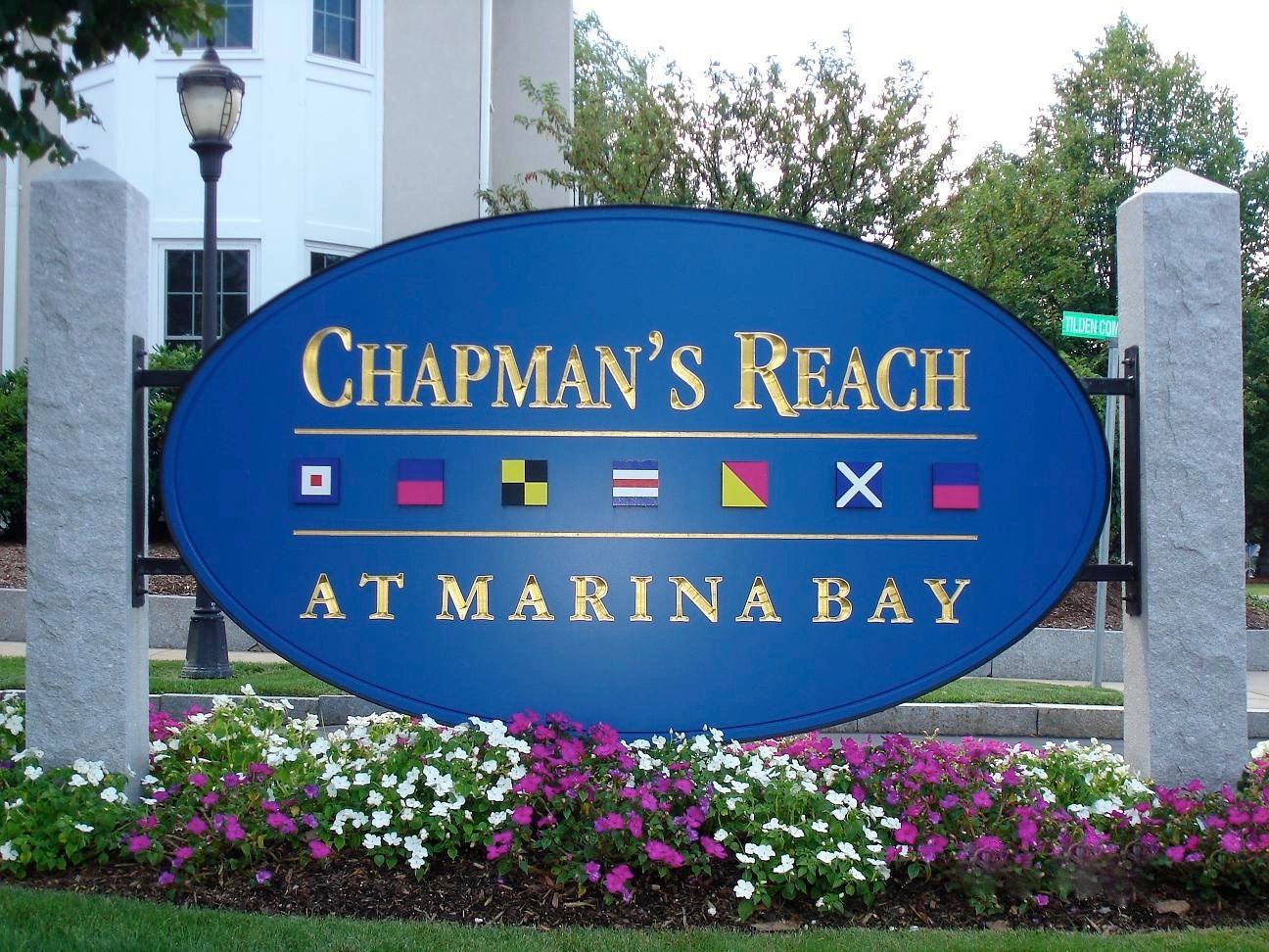 Entrance to Chapman's Reach Marina Bay Quincy, MA