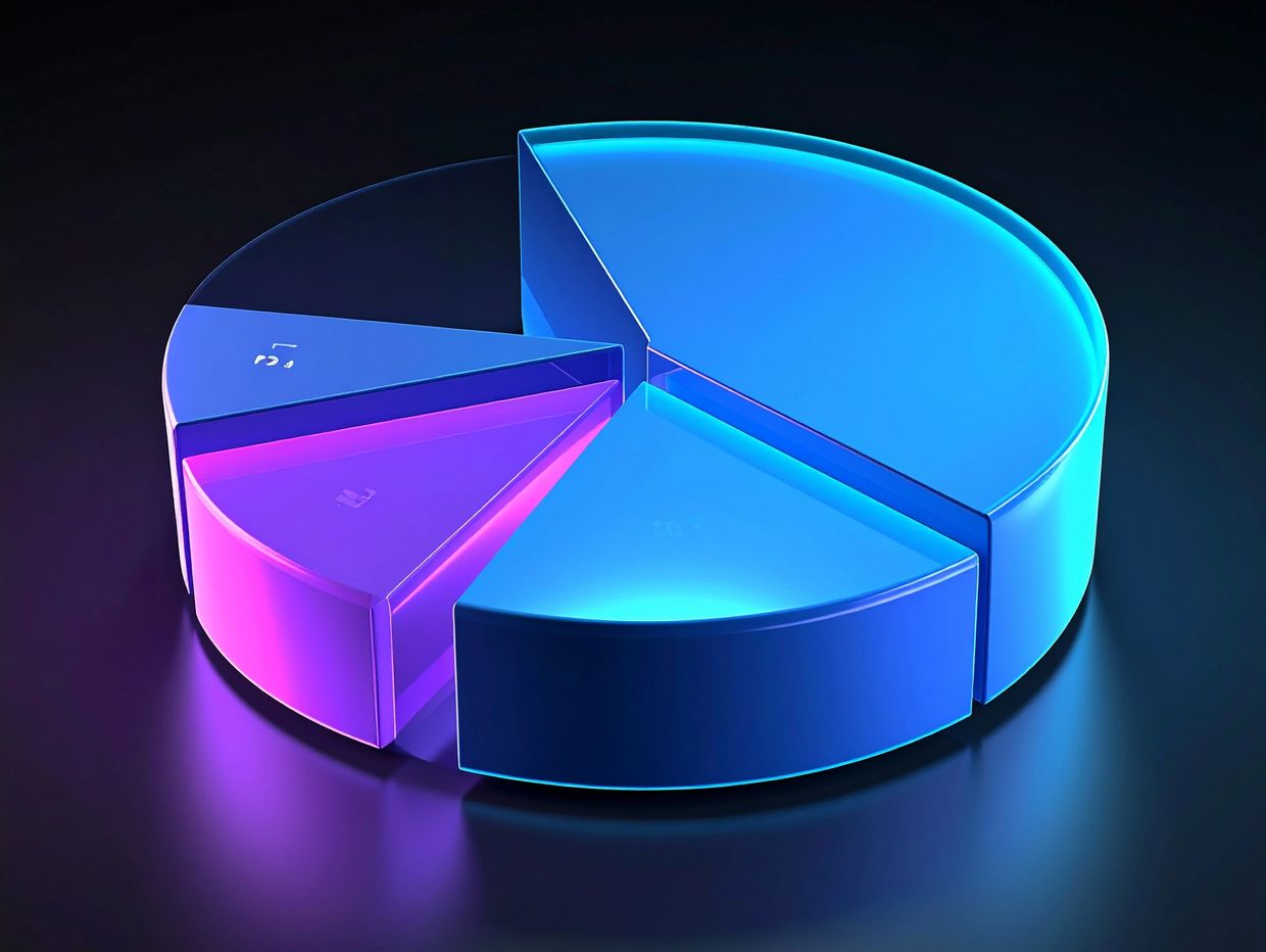 A segmented pie chart with one missing slice—indicating a gap requiring service or attention.