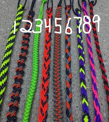 A set of paracord straps