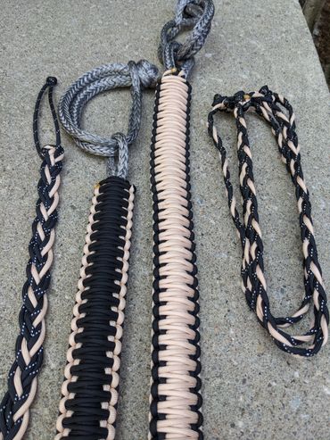 A set of paracord straps