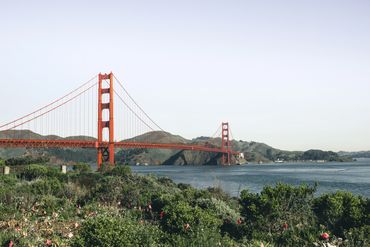 The Golden Gate bridge in San Francisco