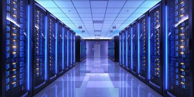 Data centre server hall representing critical power infrastructure