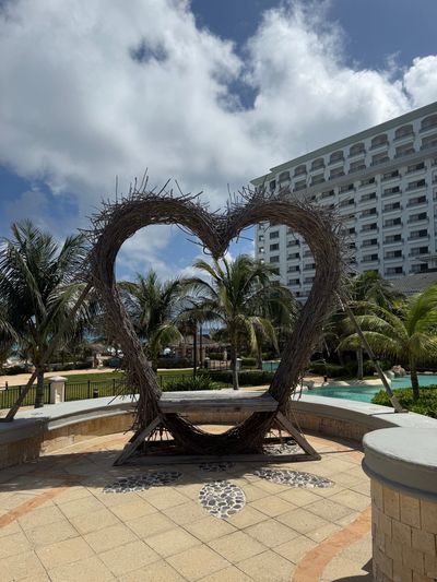 Heart photo station at JW Marriott Cancun