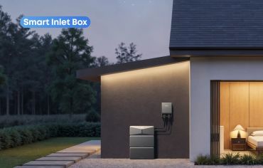 Smart Inlet Box installed on a modern house exterior.
