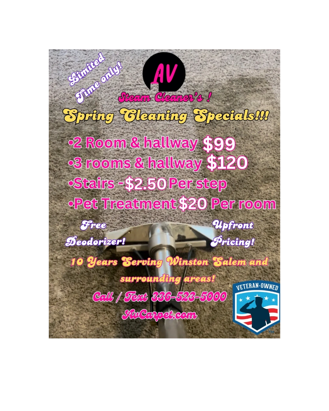 Carpet Cleaning specials