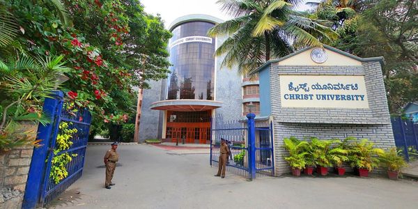 Christ University front gate.