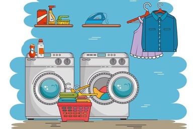 Washing machines clipart image.