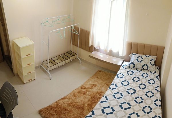 Fully furnished single room pg near Christ University Bangalore with bed & mattress extra storage.