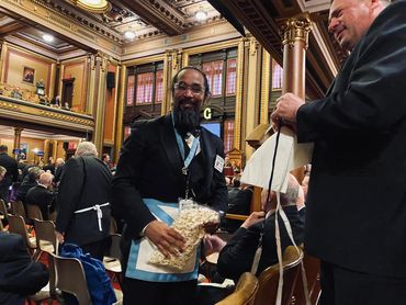 Brother Victor wasn't kidding about the popcorn, lol