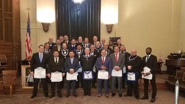 Joint First Degree with Kisco Lodge. Congratulations Brothers Daniel and Ivan.