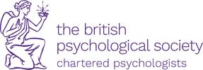 The British Psychological Society's (BPS) official logo comprised of the Greek goddess Psyche