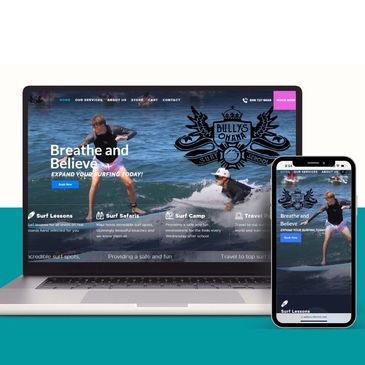Bullys surf school website new marketing advertising mana mentors Lahaina Maui