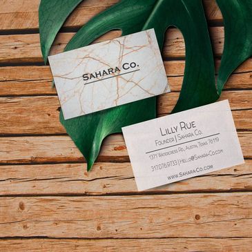 Business cards design advertising Kay J Creative