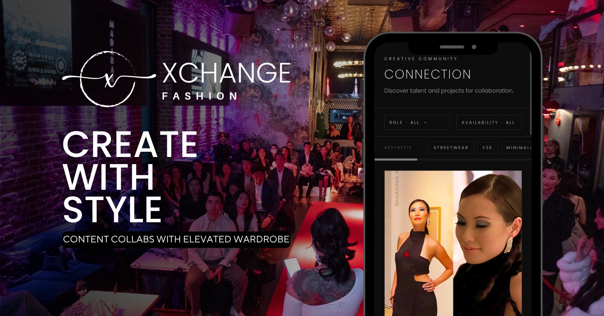 Xchange Fashion
Create with style
Content collabs with elevated wardrobe
Photo by Rick Felix