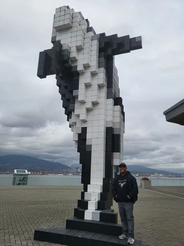 Randy Bowen smiling at Jack Poole Plaza in Vancouver Canada